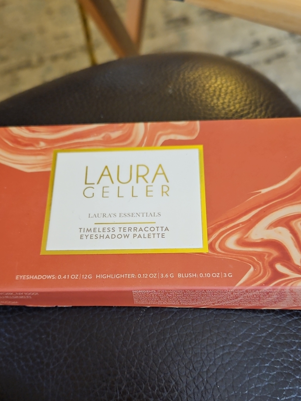 Laura Geller Terracotta Marble Eyeshadow Palette - Coral Orange